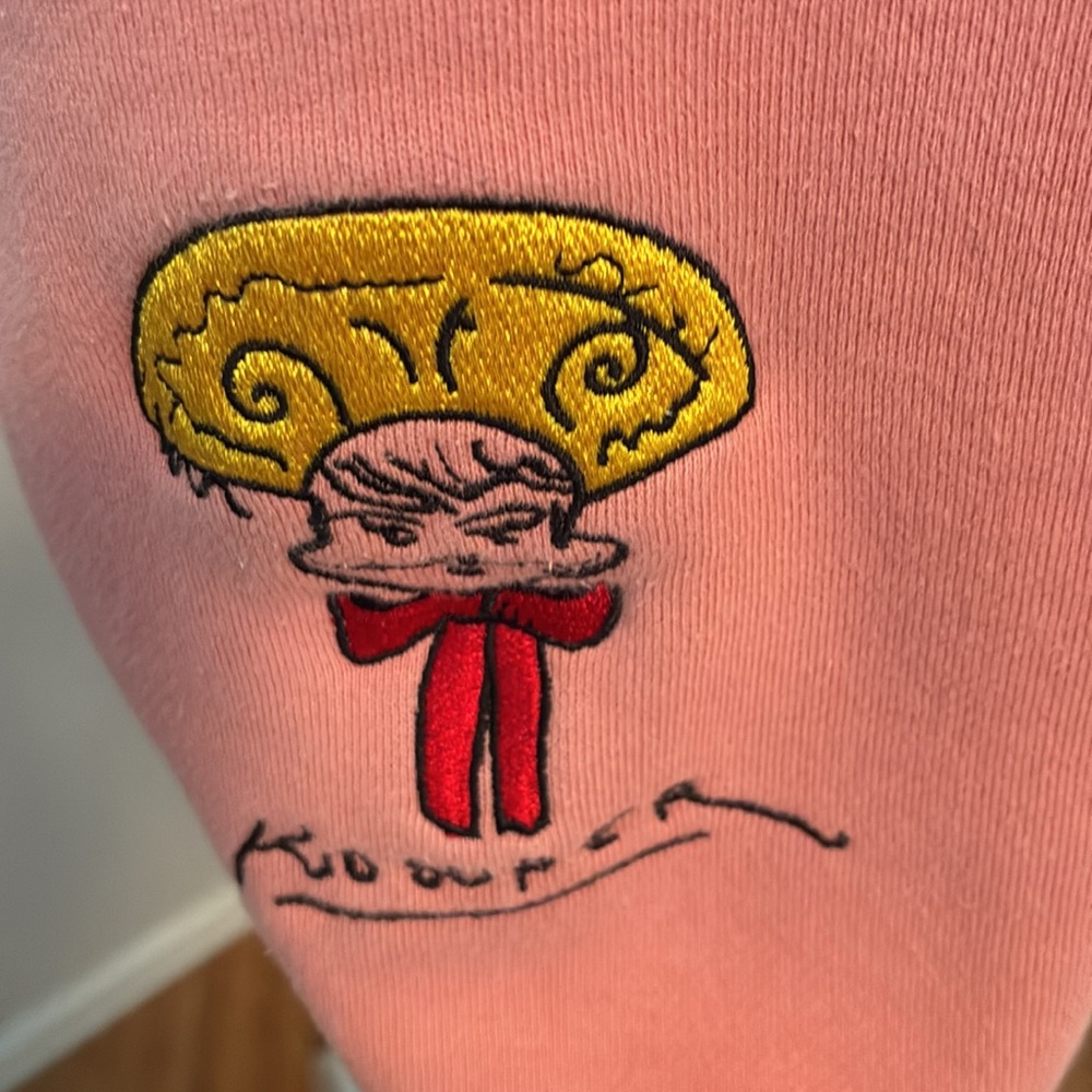 KidSuper Studios Logo Pink Sweatshirt and Sweatpants, with Embroidered Motif - Picture 11 of 16